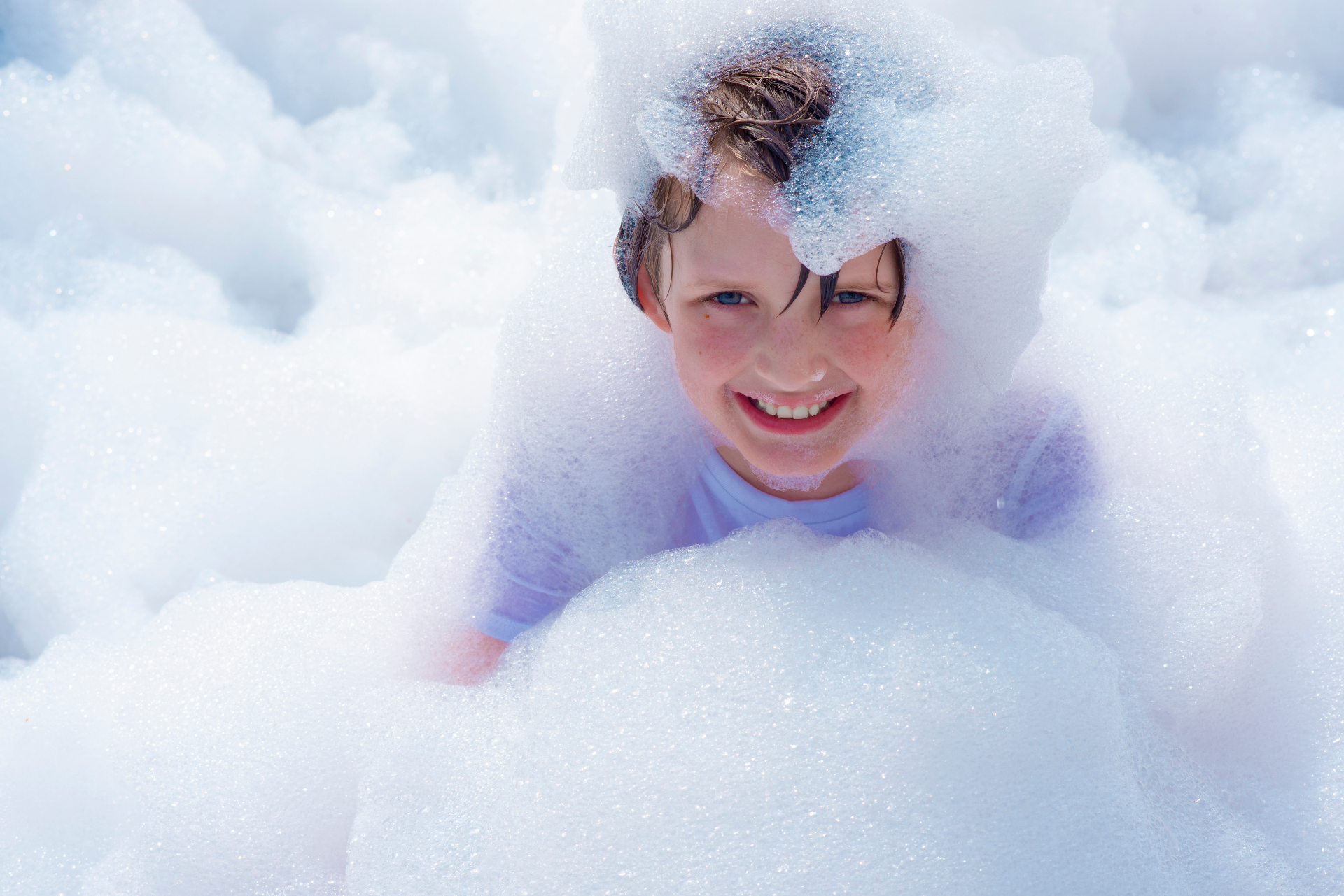 School foam party event