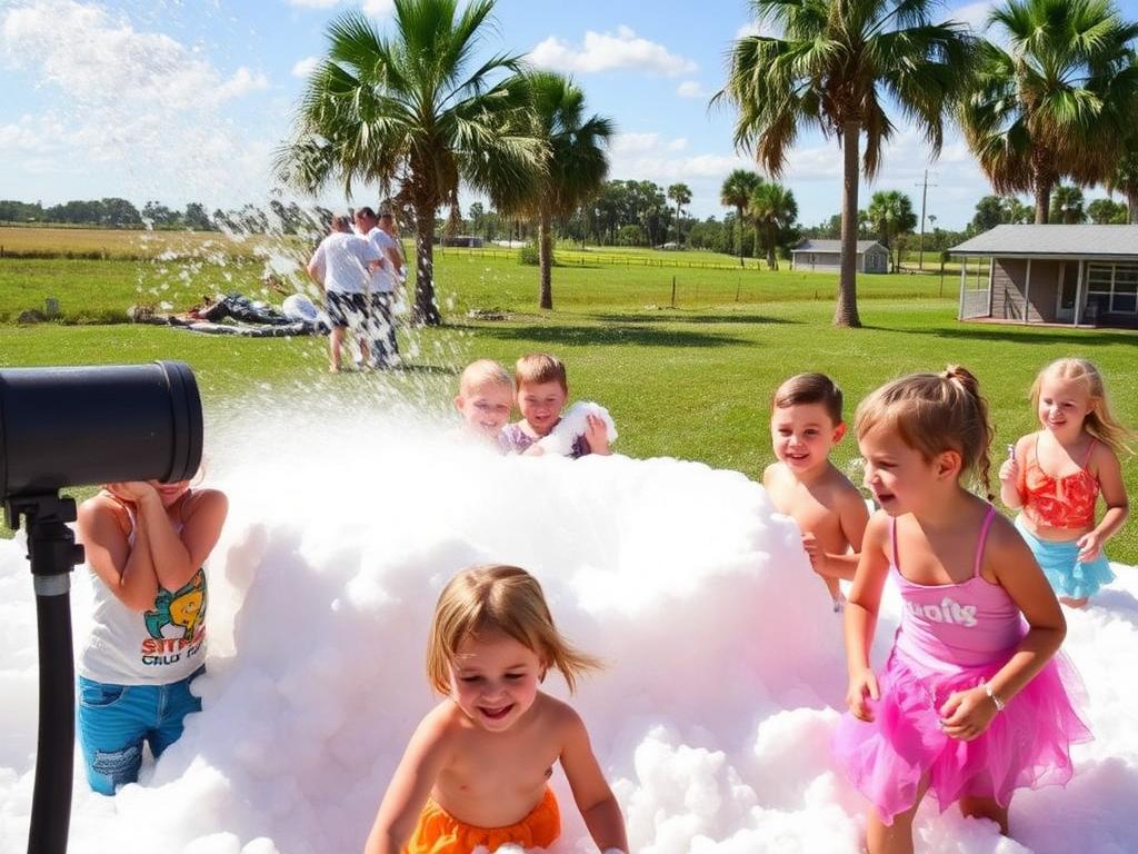Foam party rental in Mims, FL